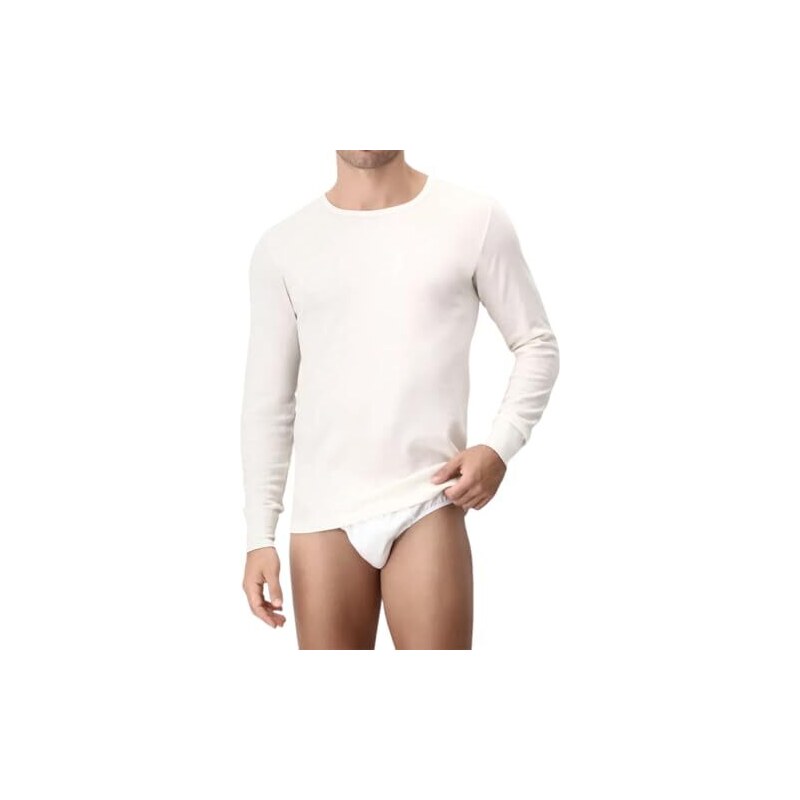 La Primula Verde Maglia Termica Donna Invernale - Lana E Cotone, Pizzo