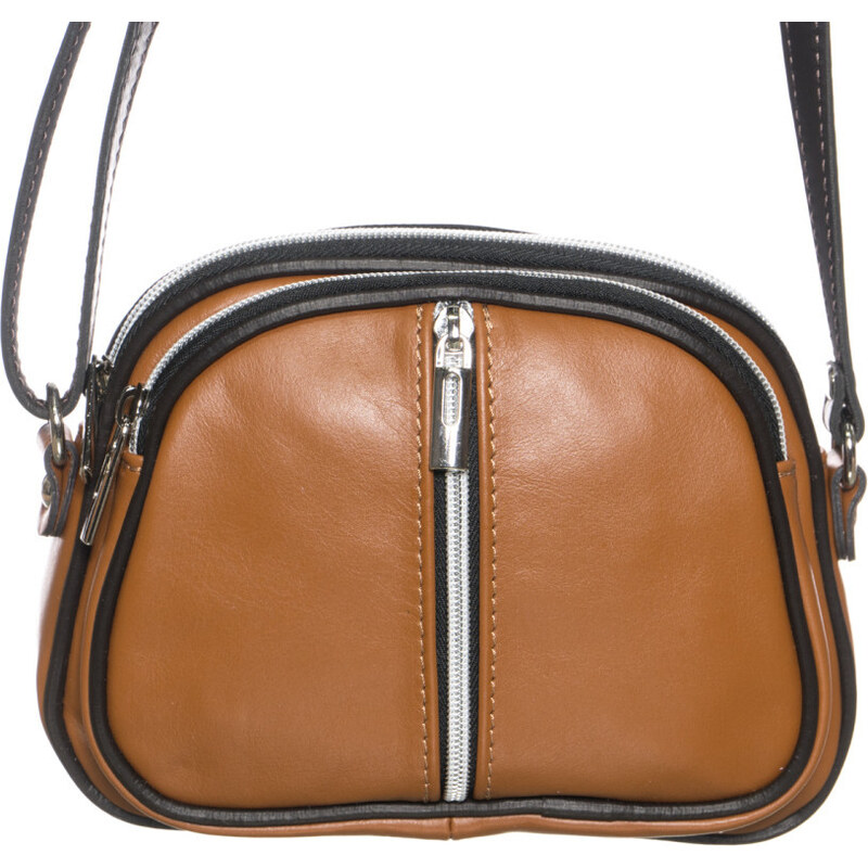 Leather Trend Fenu - Flap Bag da Donna Marrone In Vera Pelle