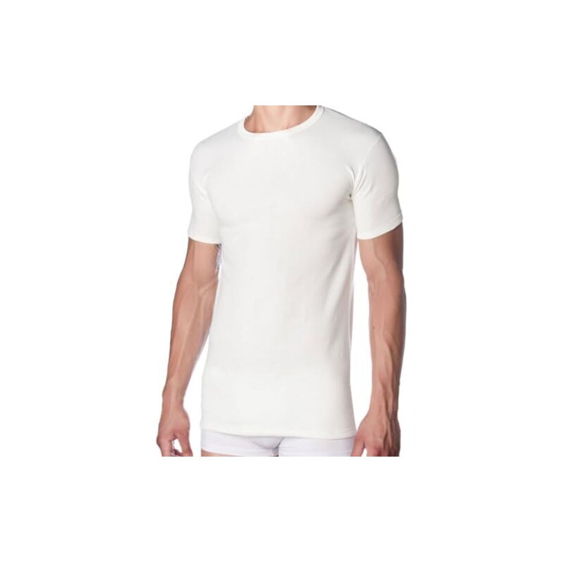 La Primula Verde Maglia Intimo da Uomo Manica Lunga, Lana Cotone 100% Interno, Maglia Termica
