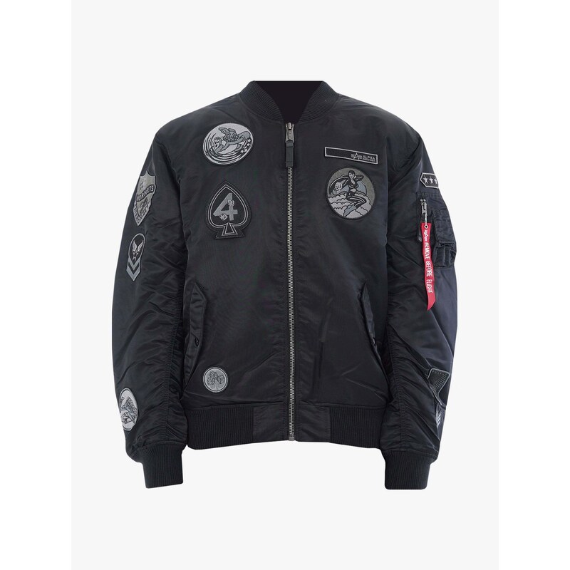 ALPHA INDUSTRIES Giacca Bomber Uomo Slim Fit - Look Mimetico Con Tasche