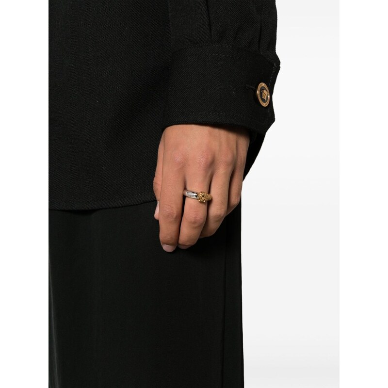 Anello In Argento 925 Bicolore Alla Moda Con Zircone Cubico - Foto 8