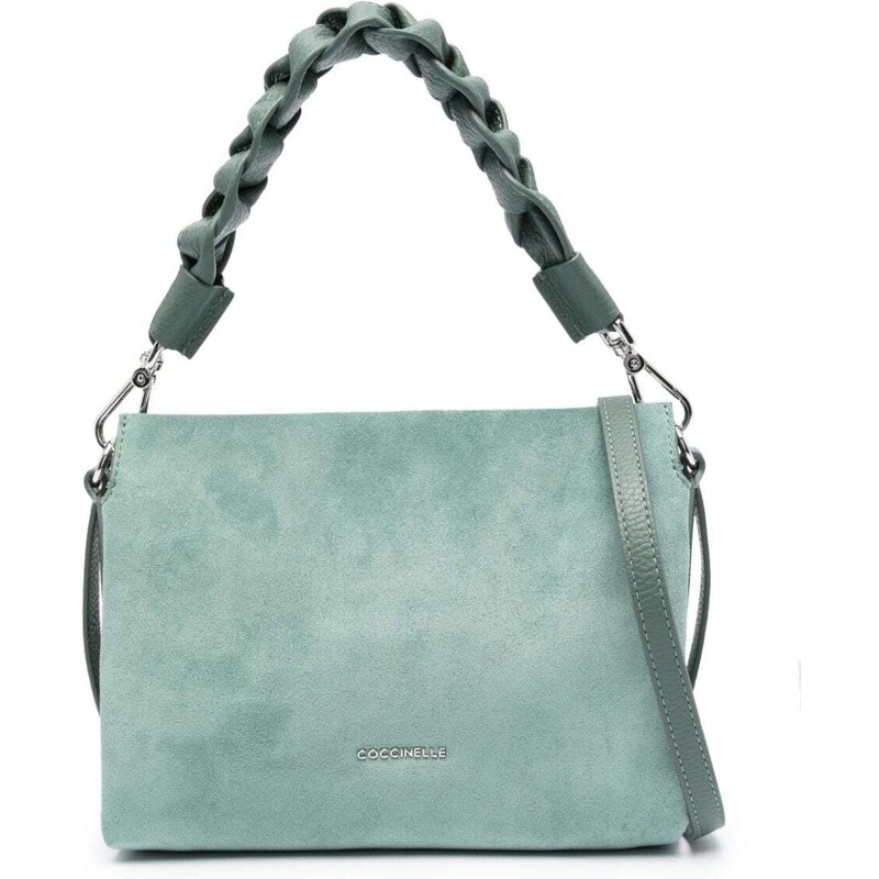 Borsa A Tracolla Coccinelle In Pelle Boheme Grana - Doppia Tracolla, Colore Mirtillo, Elegante E Pratica