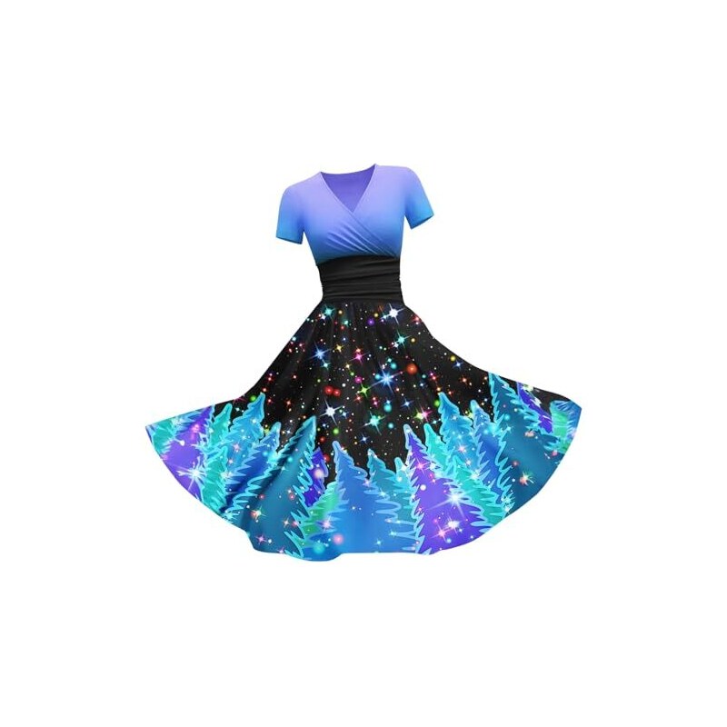 Abito Vintage FYMNSI Per Bambina Anni '50: A Pois, Floreale, Senza Maniche, Gonna A Cerchio, Per Feste, Taglia 11-12 Anni