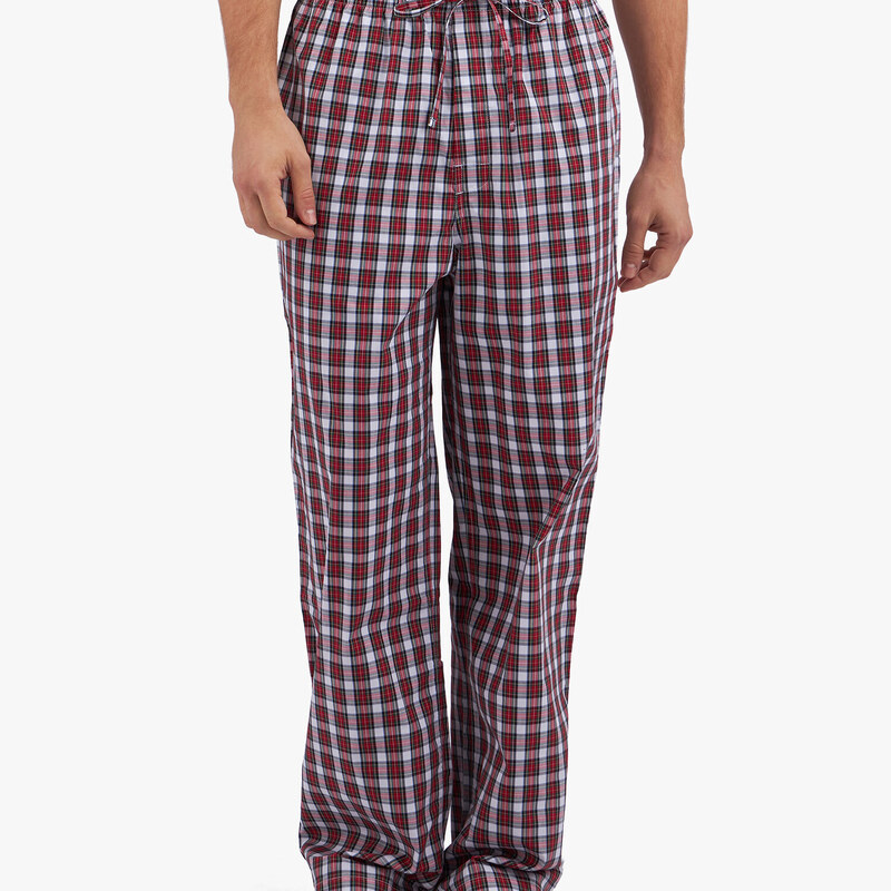 Brooks Brothers Pantalone del pigiama in cotone rosso - male Pigiama Bianco L