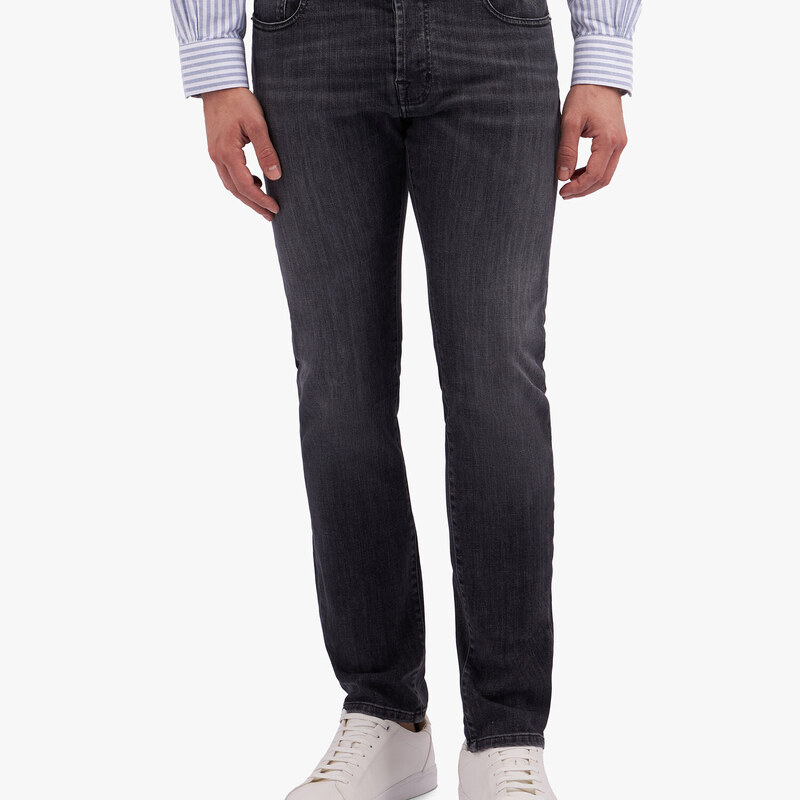 Brooks Brothers Jeans grigio medio in cotone elasticizzato - male Pantaloni casual Grigio medio 30