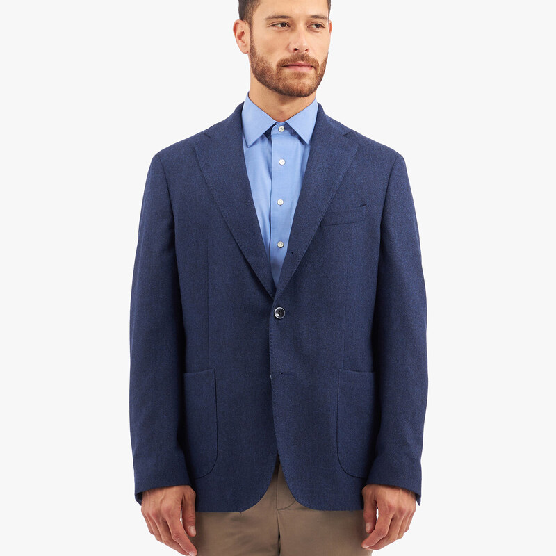 Brooks Brothers Blazer in misto lana e cachemire blu navy - male Giacche e Blazer Navy 38