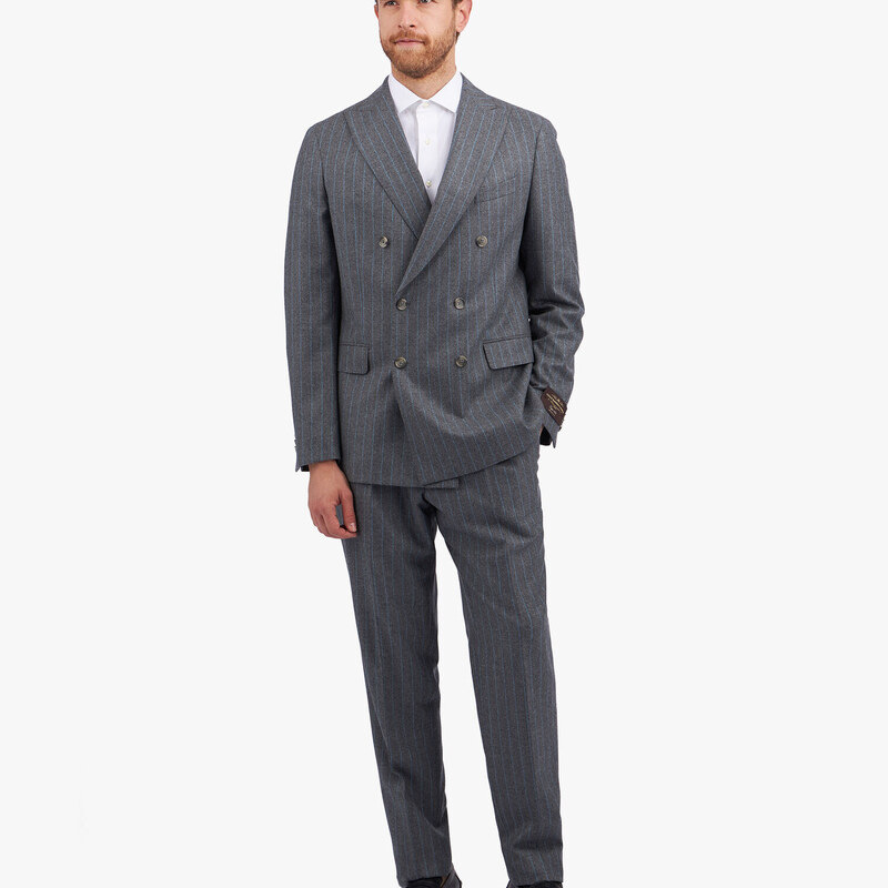 Brooks Brothers Abito grigio chiaro in lana vergine - male Abiti e Pantaloni eleganti Grigio chiaro 36