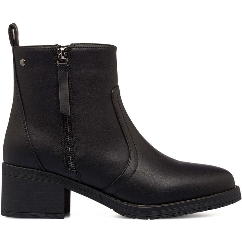 Pediconfort Stivali Donna Doppia Zip: Pelle, Tacco A Blocco, Larghezza Media - 2