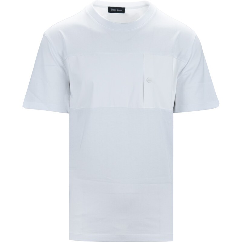 HERNO JG002UL 1000 T-Shirt-54 Bianco Cotone/Poliestere