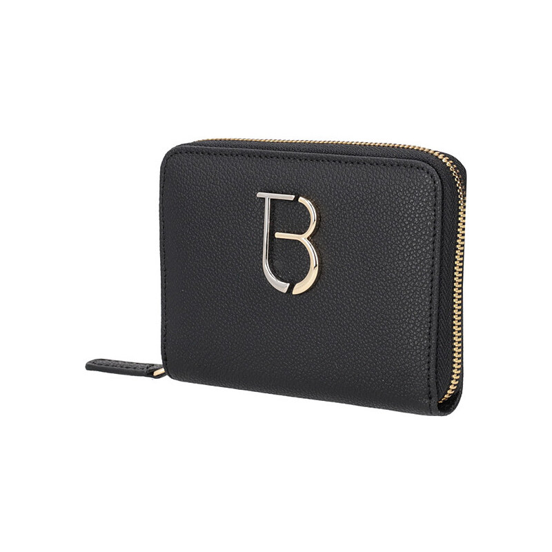 Tosca Blu portafoglio elegante nero TB logo wallets