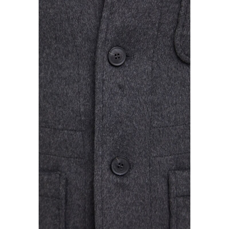 United Colors of Benetton cappotto con aggiunta di lana colore grigio