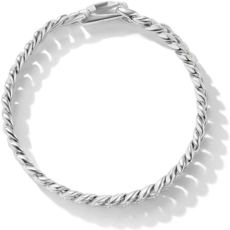 Collana maglia allungata in argento 925