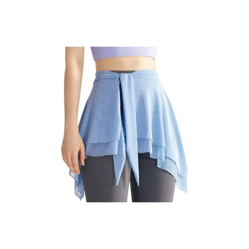 Gonnellino A Portafoglio In Chiffon Da Balletto – Vita Elastica, Taglio Asimmetrico, Per Bambine E Donne, Adatto A Danza E Spettacoli