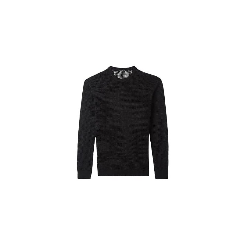 Trendyol Maglione Uomo Girocollo Plaid Regolare Blu Navy - 100% Acrilico