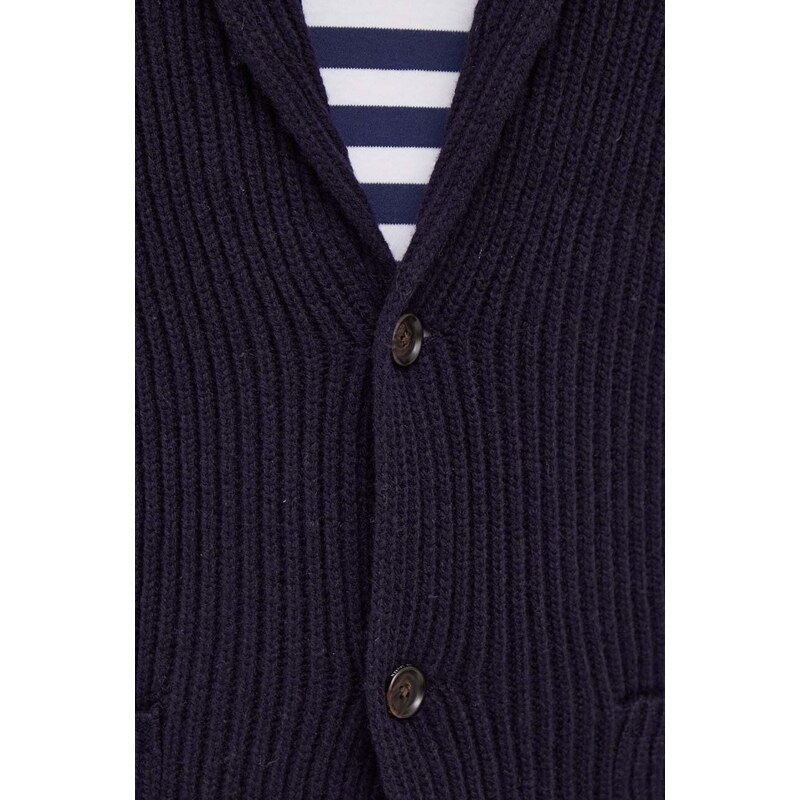 Polo Ralph Lauren cardigan in lana colore blu navy