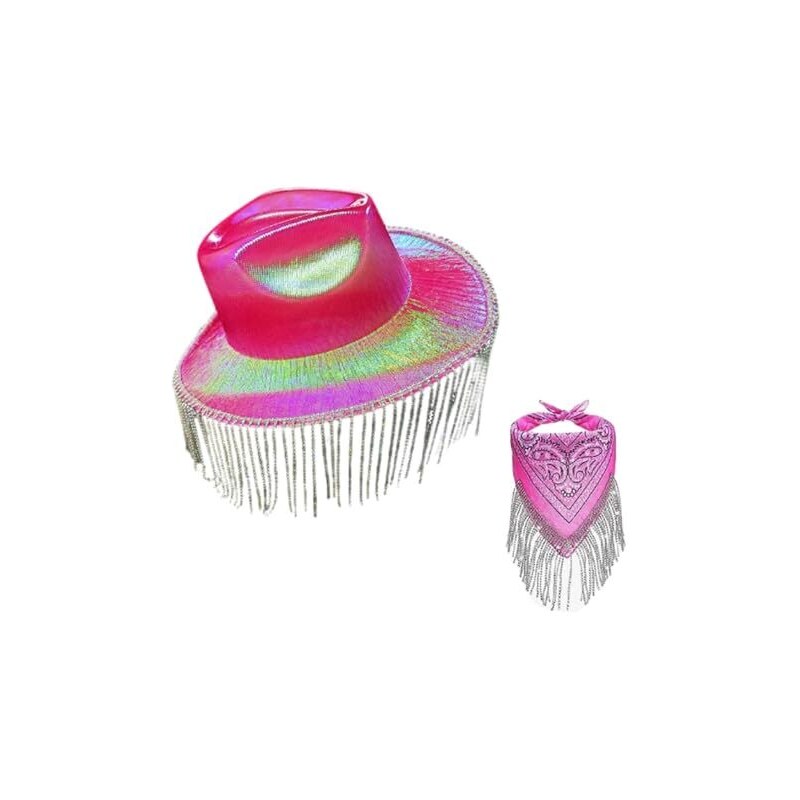 Cappello Da Cowboy In Feltro - Tesa Larga, Unisex, Arrotolabile, Per Uomini E Donne, Stile Western - Foto 2