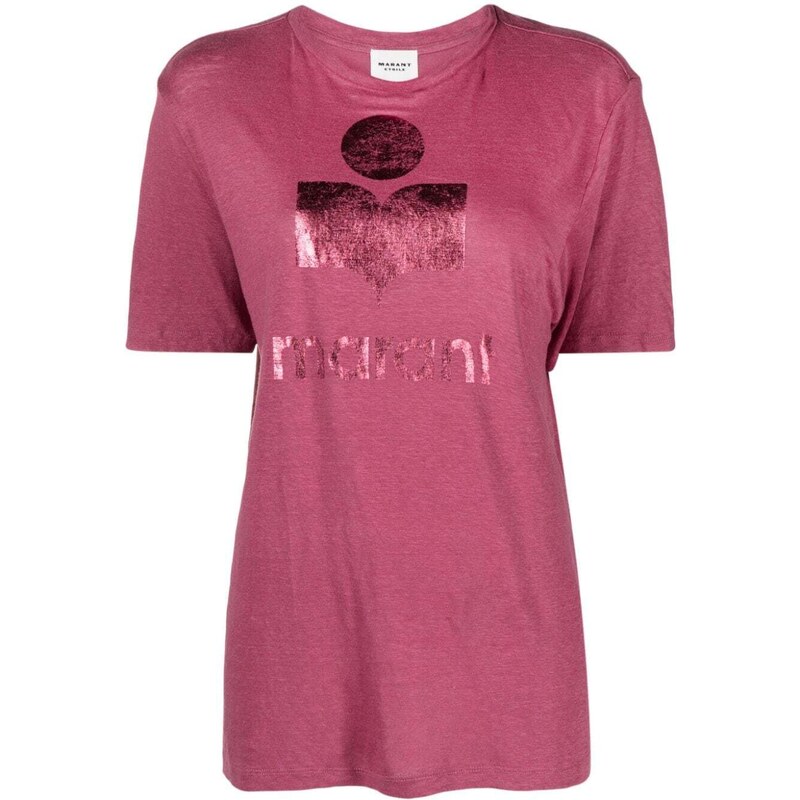 MARANT ÉTOILE T-shirt Zewel con stampa - Rosa