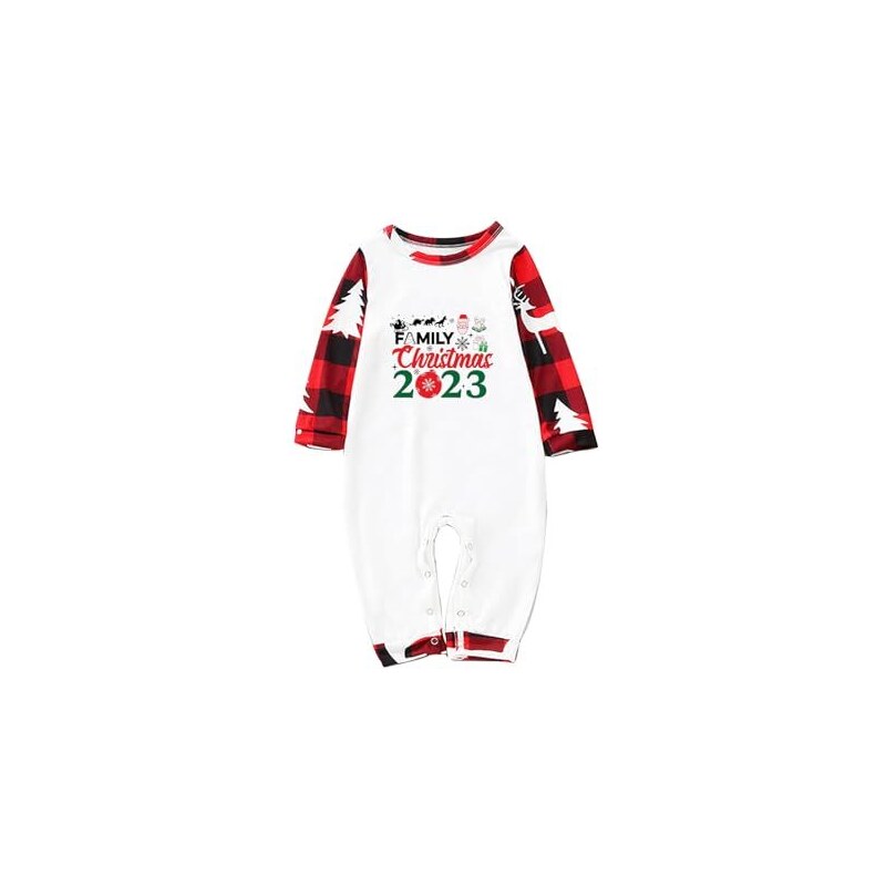 RANJIMA Pigiama Di Natale Per Famiglia - Set Con Maglia E Pantaloni, Morbido Poliestere, Tema Renna, Regalo Di Natale (Venduto Singolarmente)