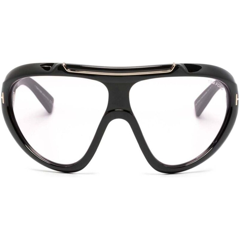 TOM FORD Eyewear biker-style oversized glasses - Nero