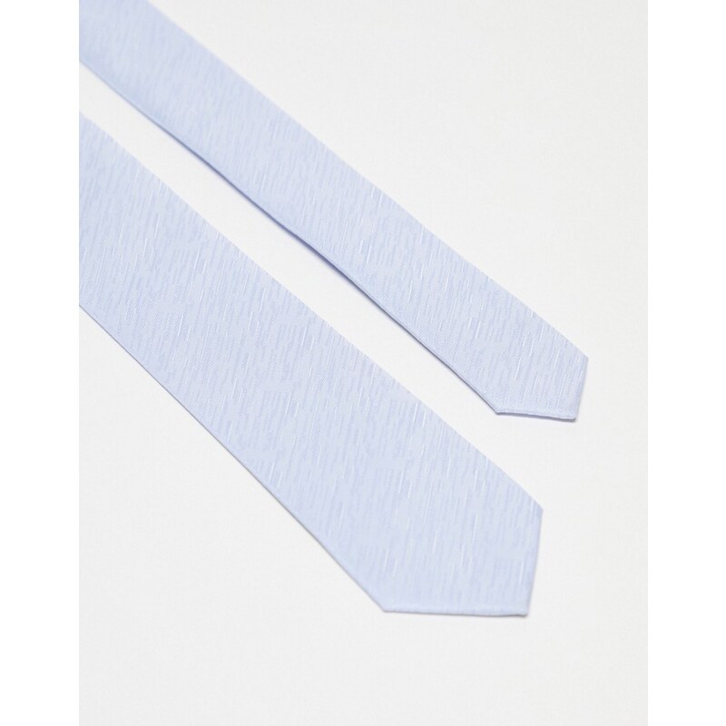 French Connection - Cravatta blu a tinta unita
