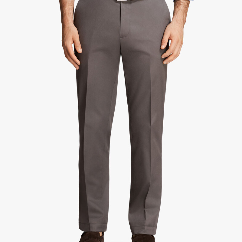 Brooks Brothers Pantalone chino grigio in cotone elasticizzato - male Pantaloni casual Grigio 40