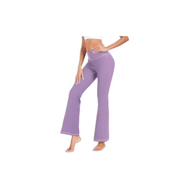 RXRXCOCO Pantaloni Yoga A Vita Alta A Coste - Modello Flared (a Zampa) - Donne - 5
