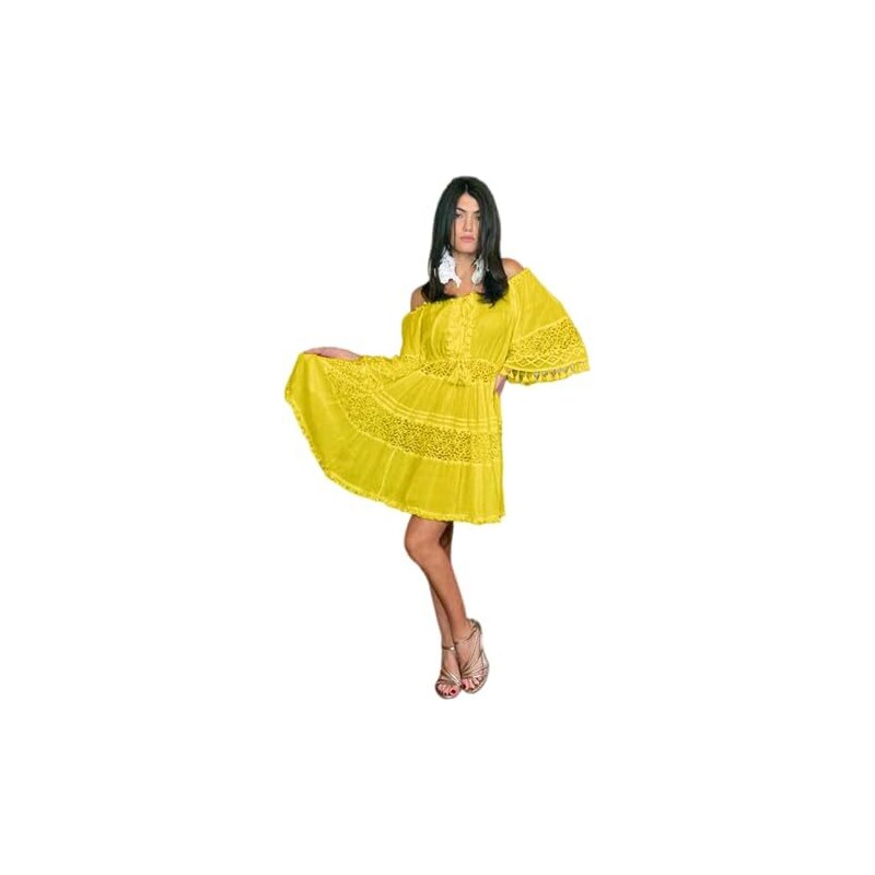TigerTie Cravatta Da Uomo A Righe - Colore Giallo - Taglia Unica (Lunghezza 150 Cm, Larghezza 8 Cm) - Poliestere Di Alta Qualità - Modello 991103040