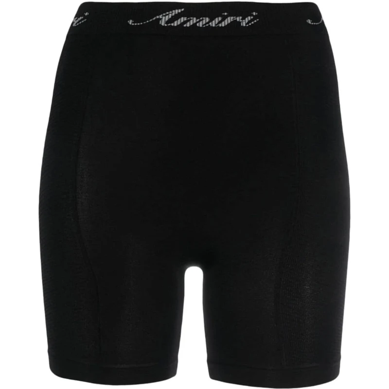 Avira White Embroidered Shorts