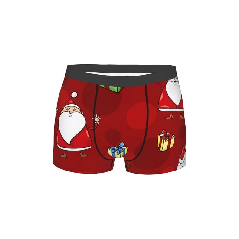 Boxer 3d Stampato Boxer Uomo Natale Hipster Mutande Divertenti