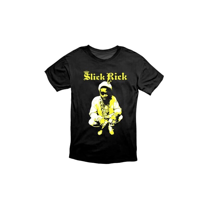 Rick The Ruler Rapper Lesley Slick Rick The Ruler Old School Hip Hop T Shirt Black - Stileo.it
