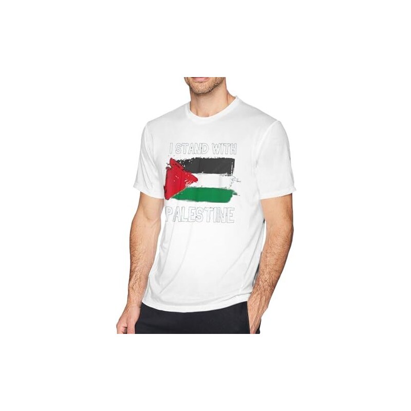 T-Shirt Uomo Bandiera Palestina | JNR Apparel | 100% Cotone Pre-ritirato | Vari Taglie S-5XL
