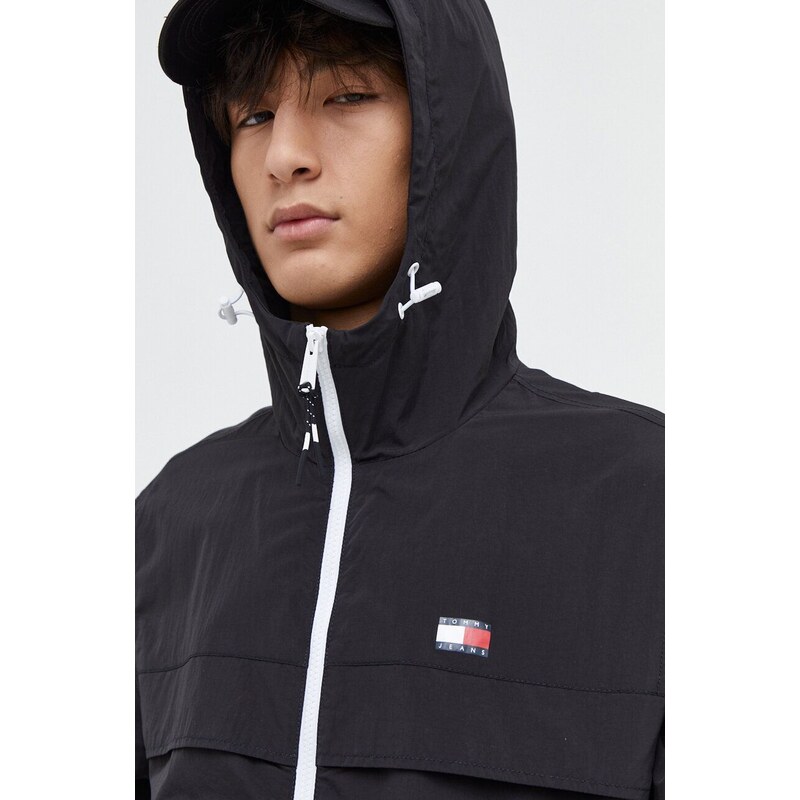 Tommy Jeans giacca uomo colore nero