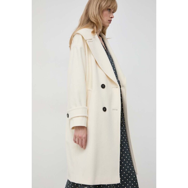 Marella cappotto in lana colore beige