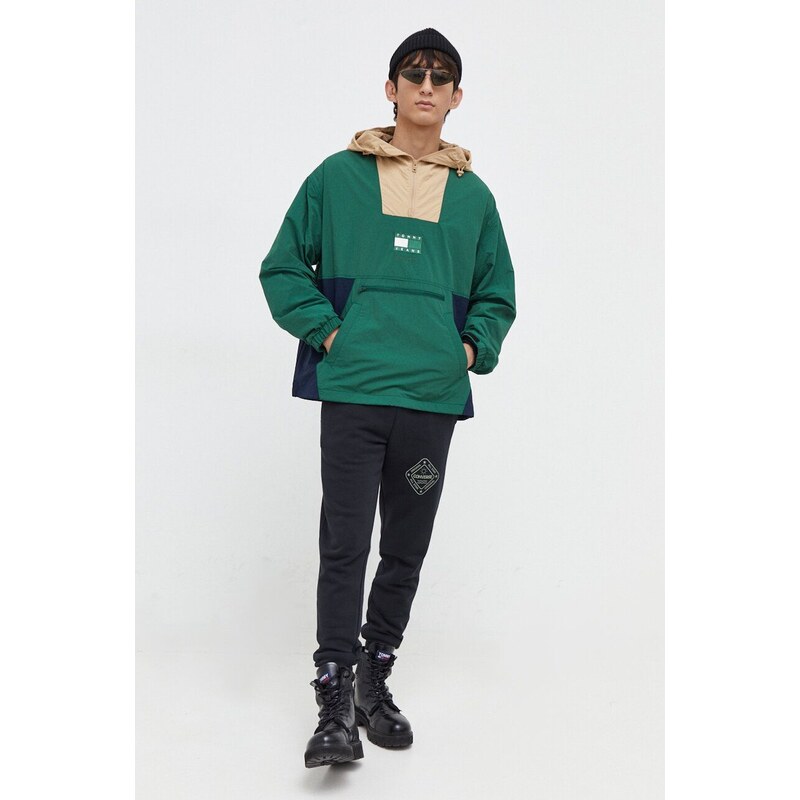 Tommy Jeans giacca uomo colore verde