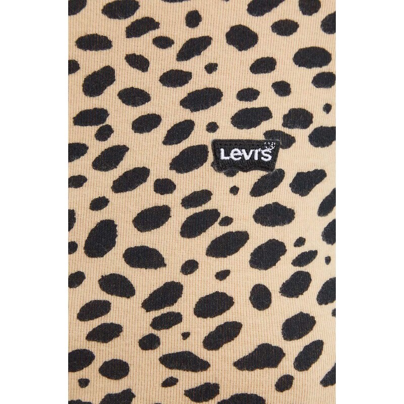 Levi's top a maniche lunghe in cotone colore beige