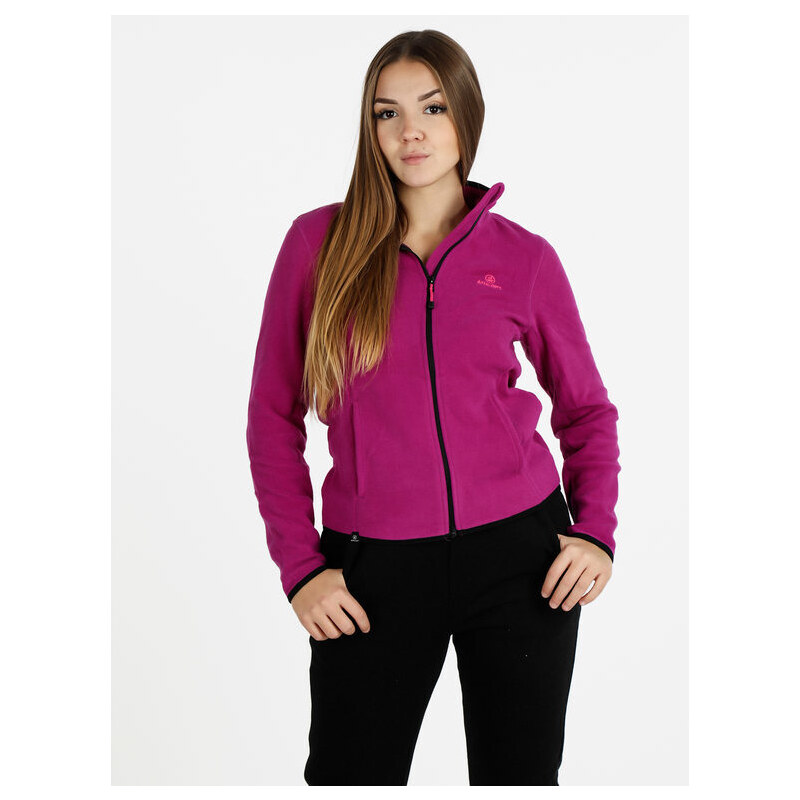 Pile Felpa Donna Xl Athl Dpt Felpa Donna In Pile Full Zip Viola