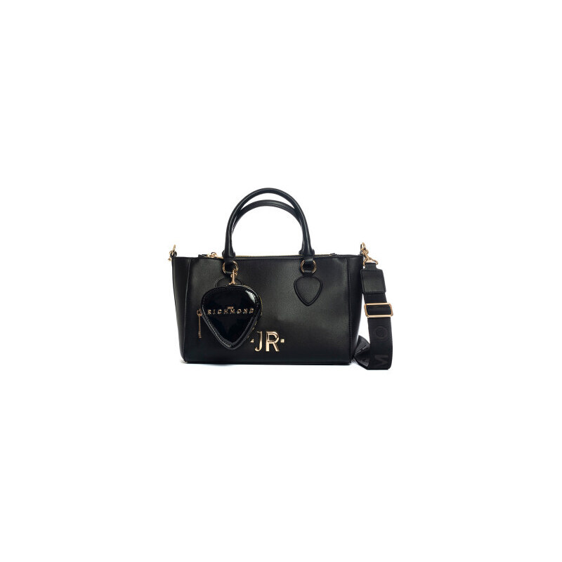 Borsa shopper nera con tracolla e logo richmond 23243 unisize GU8860 Borsa shopper nera con tracolla e logo richmond 23243 unisize GU8860