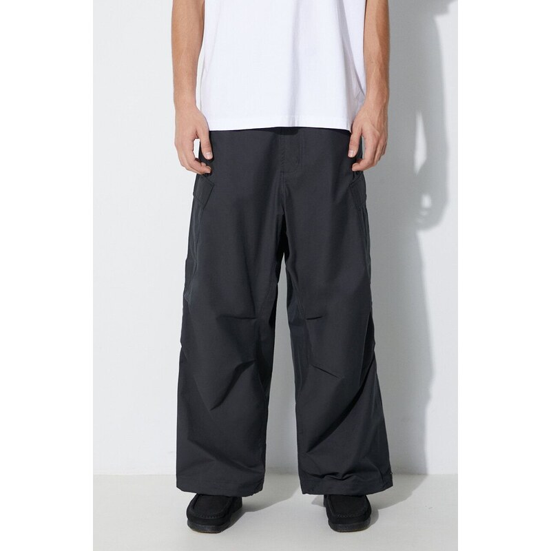 Maharishi pantaloni Oversized Tobi Cargo Snopants uomo colore nero 4615.BLACK