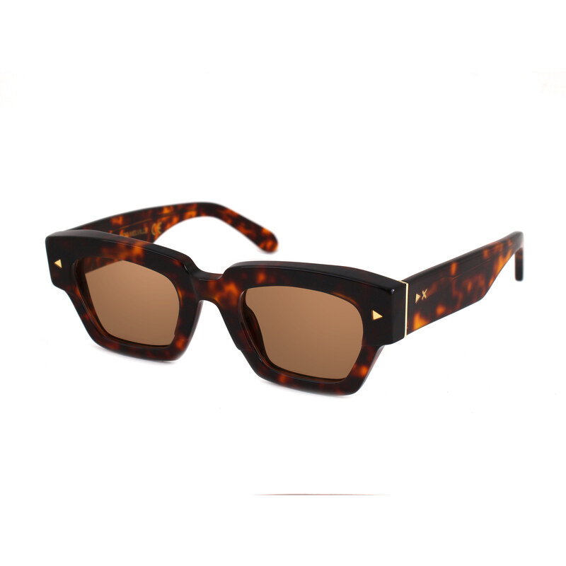 X-LAB XLAB AUCKLAND Occhiali da sole, 53mm, Blu striato/Marrone, Unisex