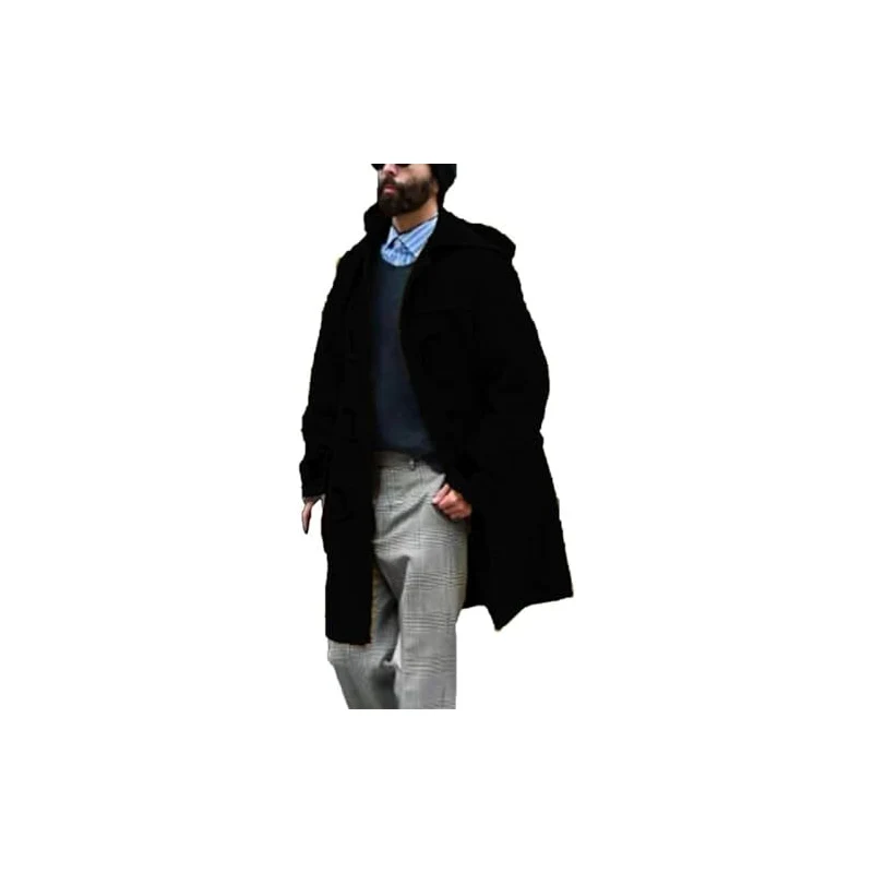 Cappello Classico Da Uomo In Misto Lana, 8 Pannelli Stile Newsboy, Nero, Taglia Unica 58-60 Cm, Per Guida E Caccia