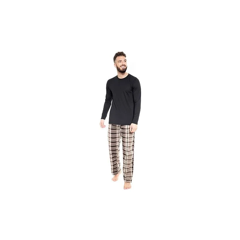 PIGIAMA UOMO RAGNO COTONE PILE INVERNALE MANICA LUNGA U872N1 SERAFINO