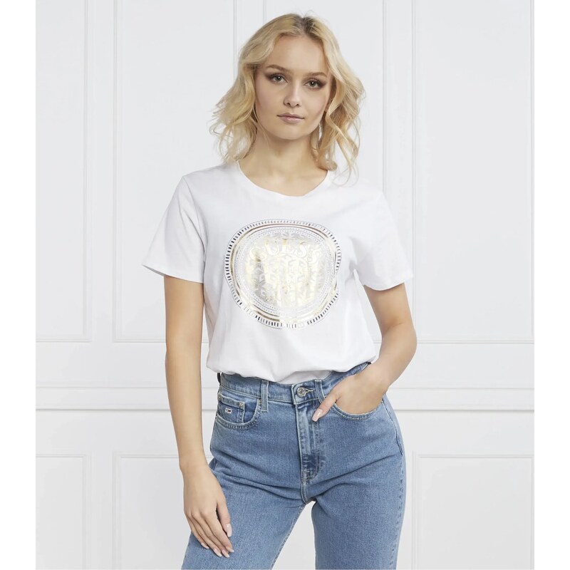 GUESS JEANS T-shirt WATCH LOGO EASY | Regular Fit GUESS JEANS T-shirt WATCH LOGO EASY | Regular Fit