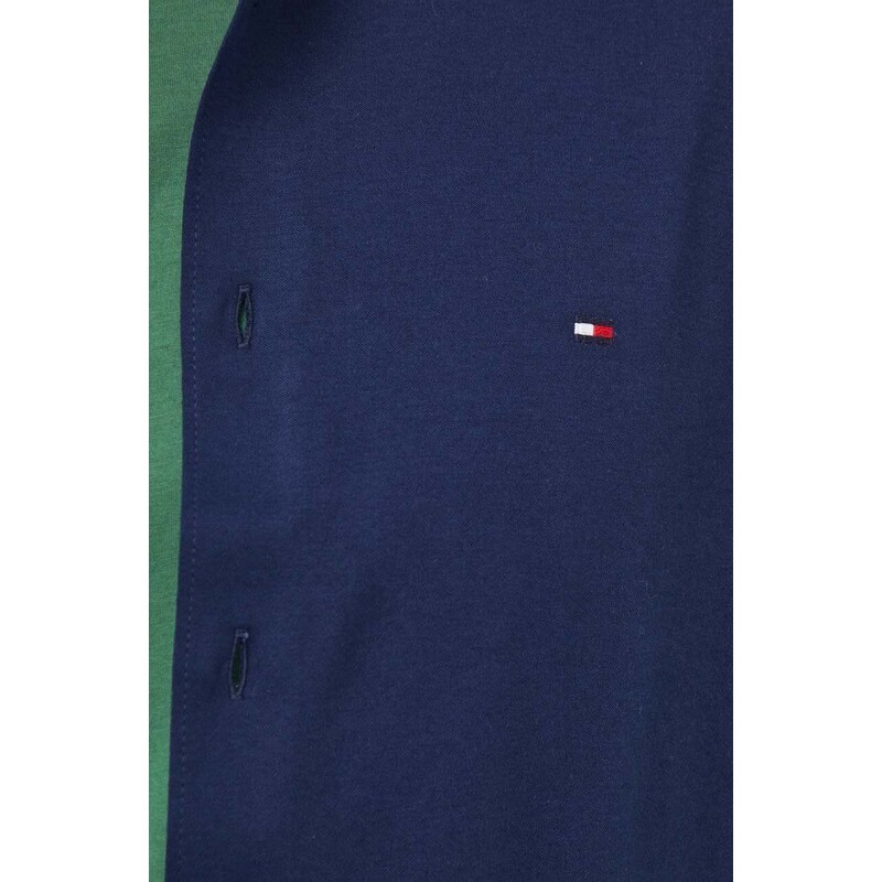 Tommy Hilfiger camicia in cotone uomo colore blu navy