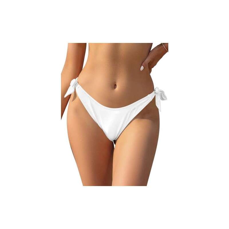 Perizoma Bikini SHEKINI Vita Alta Taglio Trasversale - Costume Da Bagno Donna In Nylon Ed Elastan (sexy Brasiliano)