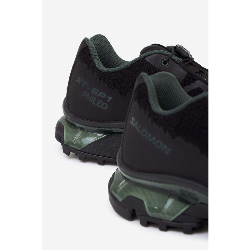Phileo Sneakers SALOMON XT-SP1 in pelle e tessuto nero