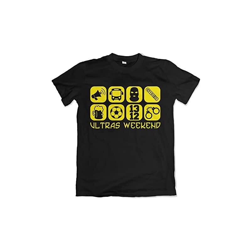 T-shirt Homme Blanc J1587 When Weekend Comes, Graphique, Coton, Manches Courtes (Neuf)