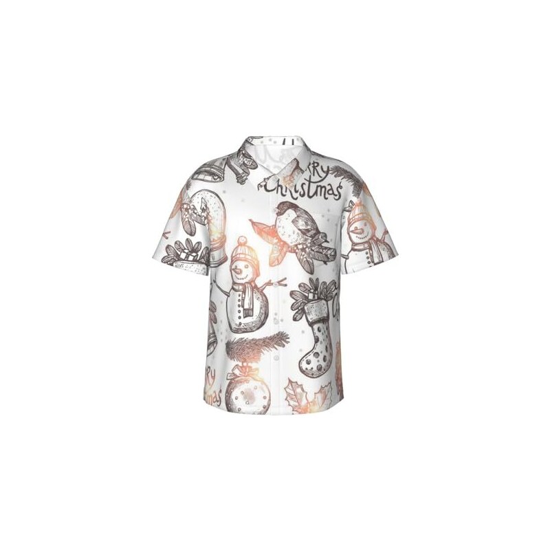 Camicia Hawaiana V.H.O. Design Natalizio &ndash; Unisex &ndash; Taglie XS-6XL &ndash; Colori Multi