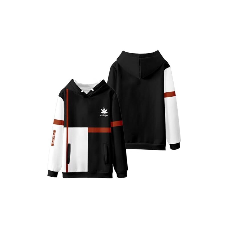 Felpa Con Cappuccio Uomo Anime Giapponese - Goku Saiyan Cosplay Stampato 3D Con Tasca Frontale - CHENMA