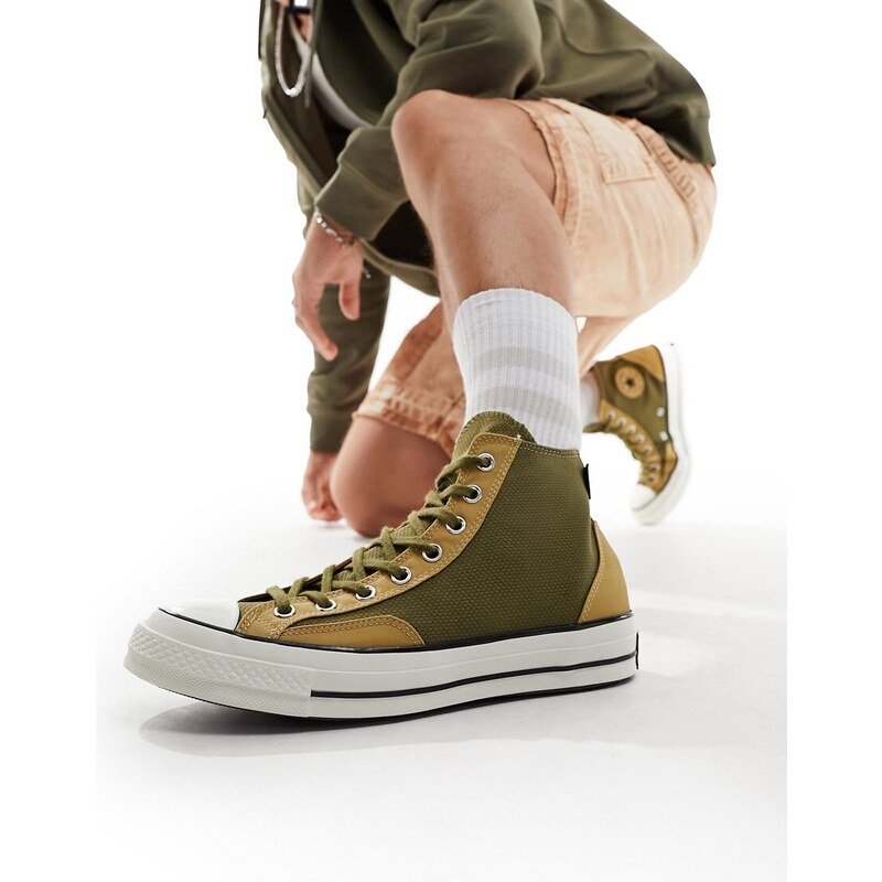 Converse - Chuck '70 - Sneakers alte kaki in cordura-Verde