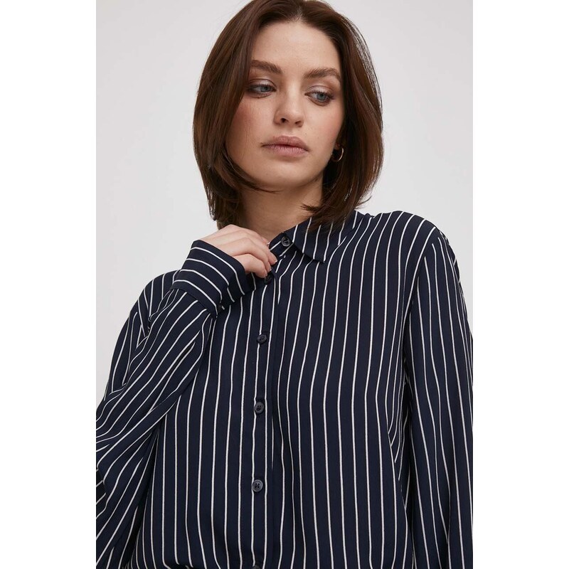 Tommy Hilfiger camicia donna colore blu navy